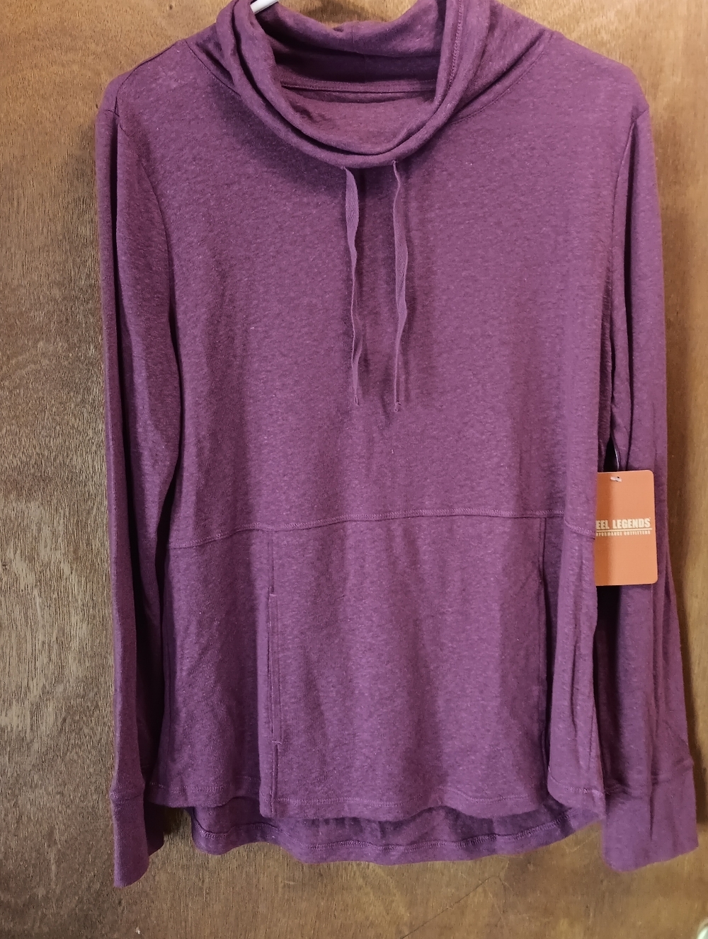 Reel Legends Deep Berry Crew Tee